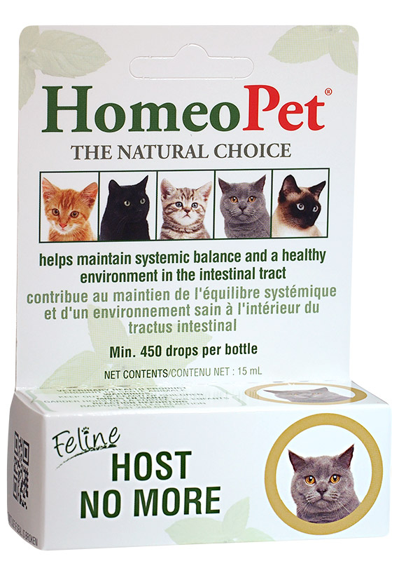 FELINE HOST NO MORE (Feline WRM Clear in the US) HomeoPet