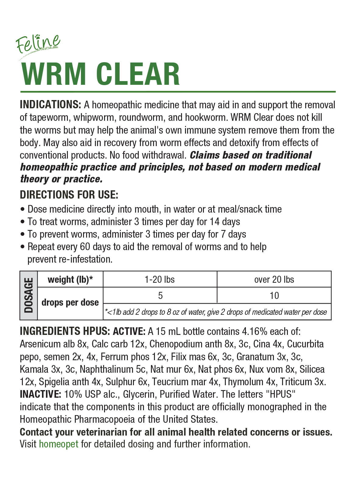 FELINE WRM CLEAR - Image 2