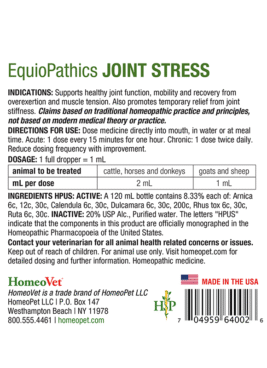 Alternative view of EquioPathics JOINT STRESS
