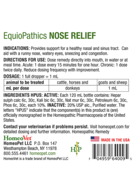 Alternative view of EquioPathics NOSE RELIEF
