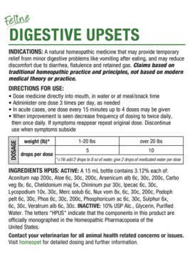 Alternative view of FELINE DIGESTIVE UPSETS