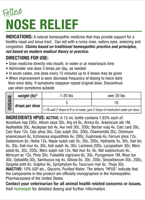 FELINE NOSE RELIEF - Image 2