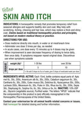 Alternative view of FELINE SKIN AND ITCH