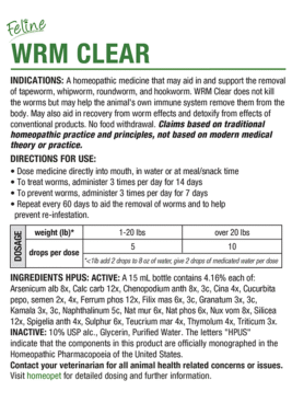 Alternative view of FELINE WRM CLEAR