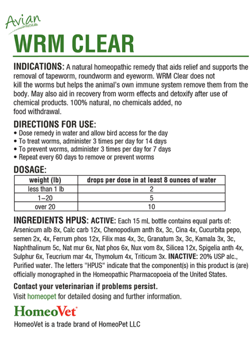 AVIAN WRM CLEAR - Image 2